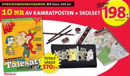 Kamratposten prenumeration 10 nr + skolset för 198 kr