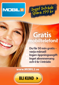 Gratis mobiltelefoni med Mobil2