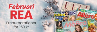 Februari-REA: Upp till 66% på tidningar från Aller