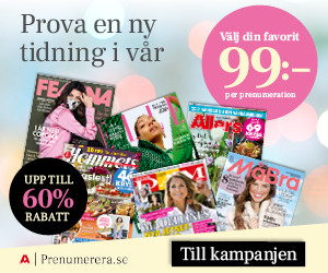 Påskkampanj: 99 kr på 23 olika tidningar från Aller