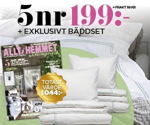 Allt i Hemmet 5 nr + lyxigt bäddset