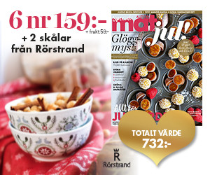 6 nr av Allt om Mat + 2 st Swedish Grace Winter skålar