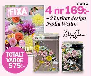 Allt om Trädgård Fixa 4 nr + 2 burkar från Nadja Wedin