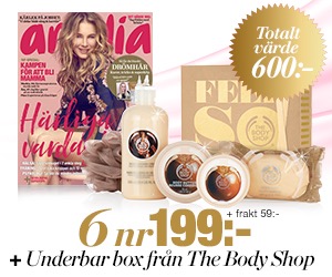 Amelia 6 nr + kit med Shea-produkter från The Body Shop