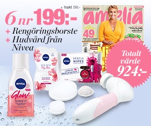 Amelia 6 nr + rengöringsborste och hudvård från Nivea