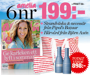 6 nr av Amelia + premier från Pipol's Bazaar och Björn Axén