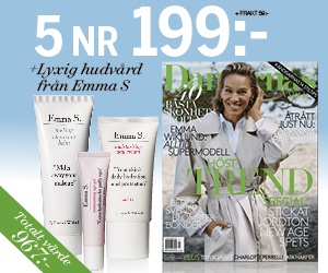 Damernas Värld 5 nr + lyxig hudvård från Emma S