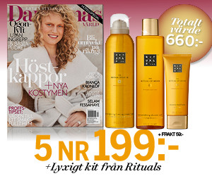 5 nr av Damernas Värld + Rituals of Mehr Set