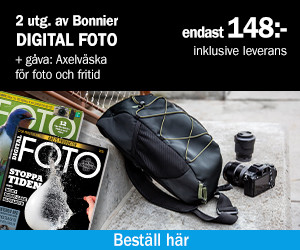 Få 2 nr av DigitalFoto för 148 kr + axelväska för foto