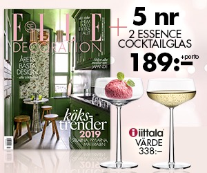 Elle Decoration 5 nr + 2 Essence cocktailglas