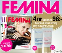 Femina 4 nr + Clarins Extra Firming Day & Night Cream