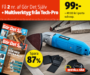 2 nr av Gör Det Själv + Multiverktyg från Tech-Pro för 99 kr