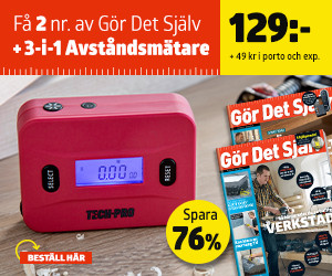 2 nr av Gör Det Själv + 3-i-1 avståndsmätare för 129 kr