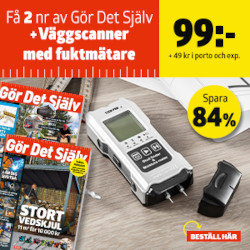 2 nr av Gör Det Själv + Väggscanner med fuktmätare
