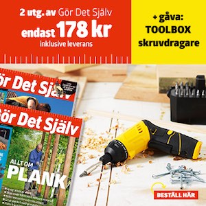 Gör Det Själv 2 nr + TOOLBOX skruvdragare