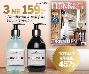 3 nr av Hem & Antik 159 kr + Victor Vaissier handtvål & kräm