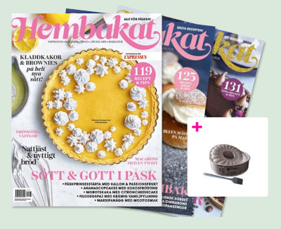 5 nr av Hembakat för 199 kr + Springform & Bakpensel
