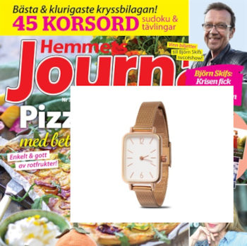 Elegant armbandsur på köpet med Hemmets Journal