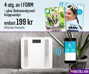 4 nr av i FORM 199 kr + badrumsvåg med kroppsanalys