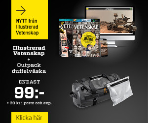 2 nr av Illustrerad Vetenskap + Outpack duffelväska 30 L