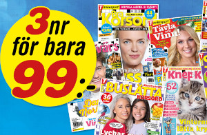 3 nr av korsordstidning för bara 99 kr