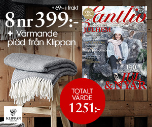 8 nr av Lantliv + värmande pläd från Klippan