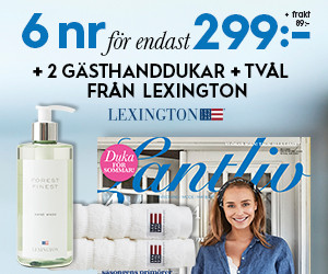 6 nr av Lantliv + Lexington handdukar & handtvål