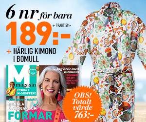 M-magasin 6 nr + skön Kimono i bomull