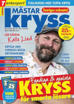 Mästarkryss 5 nr för 249 kr + korsordsbok i premie