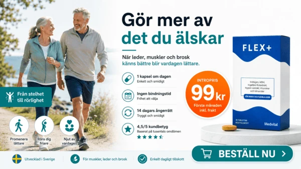 Flex+ för leder, muskler och brosk – Testa första månaden fö