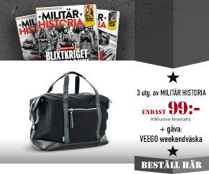 3 nr av Militär Historia 99 kr + VEEGO väska i premie