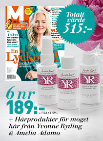 6 nr av M-magasin + hårprodukter från Yvonne Ryding