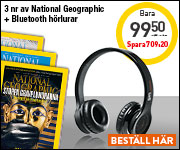 3 nr National Geographic + BPM X1 Bluetooth-hörlurar