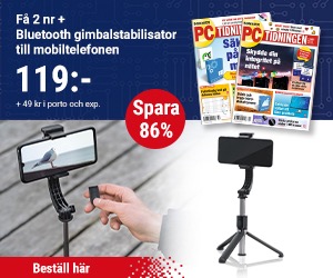 PC-tidningen 2 nr + Bluetooth gimbalstabilisator