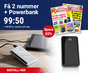 PC-tidningen + Kraftfull powerbank för 99,50 kr + 49,50 kr i