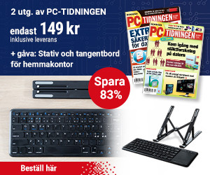 PC-tidningen 2 nr för 149 kr + Stativ och tangentbord