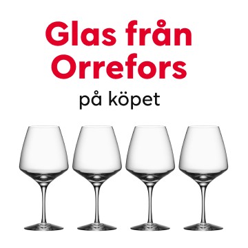 Orrefors-glas på köpet till din Postkodlott