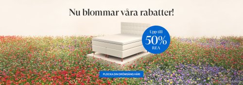 Rea på sängar och tillbehör hos Sova – upp till 50%