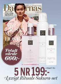 5 nr av Damernas Värld + Rituals Sakura-set