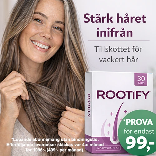 Fylligare hår med Rootify – testperiod 30 dagar för 99:-