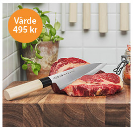 Satake kockkniv på köpet hos inkClub (värde 495 kr)