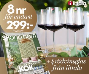 Sköna hem 8 nr och 4 rödvinglas från iittalas serie Essence