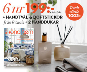 Sköna Hem 6 nr + Rituals Sweet Jasmine handtvål & doftsticka