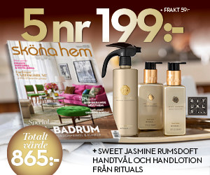 5 nr av Sköna hem 199 kr + Rituals rumsdoft och handtvål