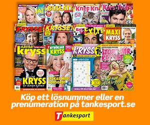 3 nr av valfri korsordstidning för 99 kr