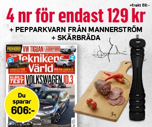 Teknikens Värld 4 nr + Mannerströms pepparkvarn & skärbräda