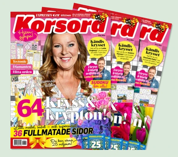 5 nr av Korsord 149 kr