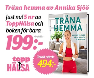 ToppHälsa 5 nr + boken Träna hemma av Annika Sjöö