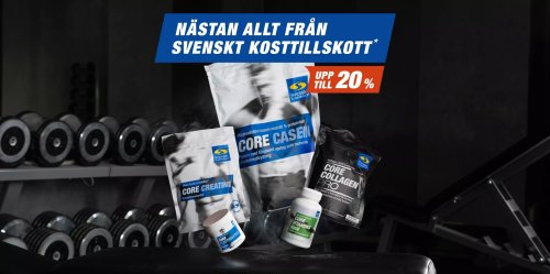 Upp till 20 % rabatt på Svenskt Kosttillskotts eget märke
