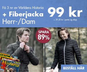 Världens Historia 3 nr + N'arctic fiberjacka